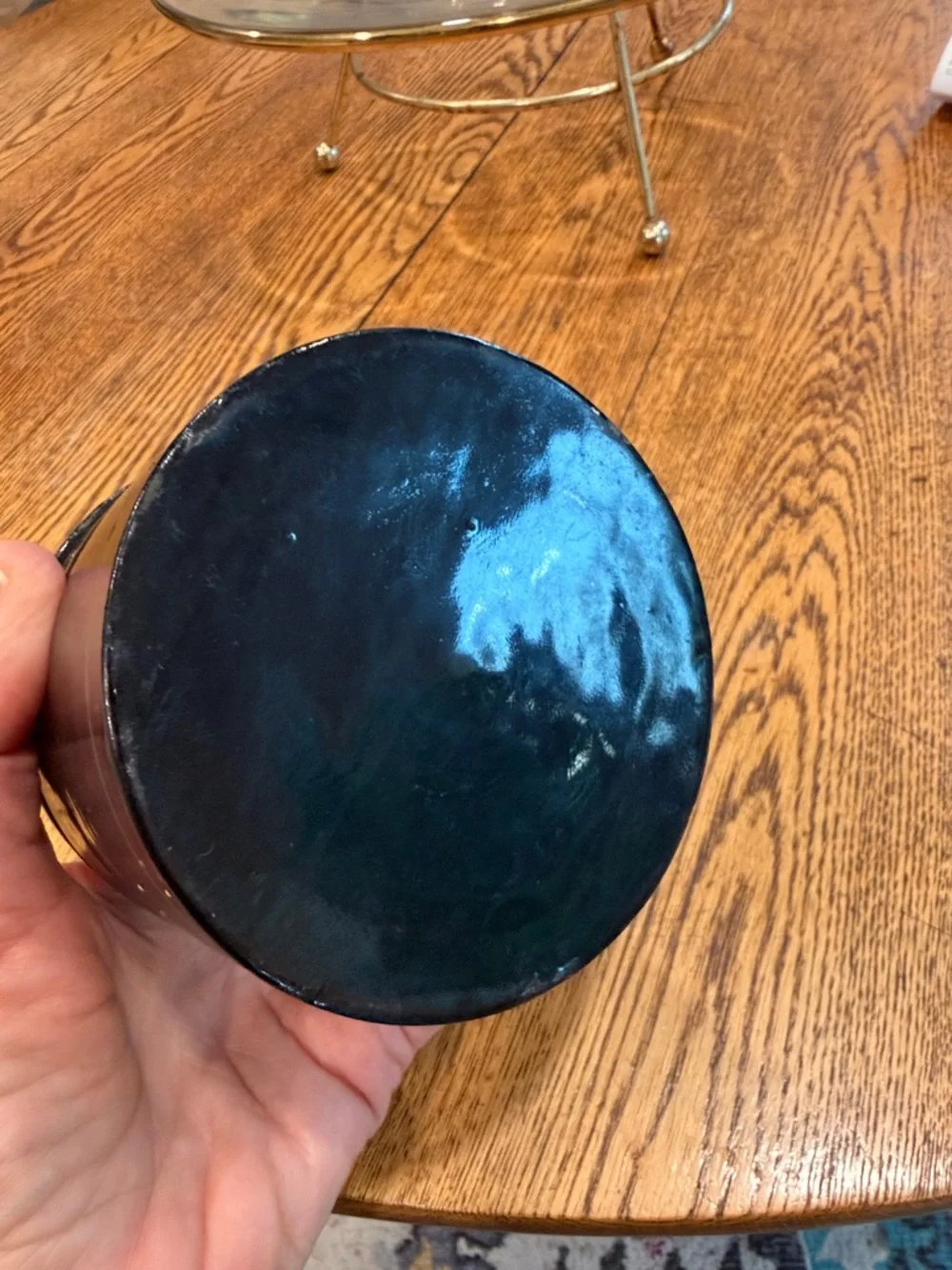 Vintage black lacquer